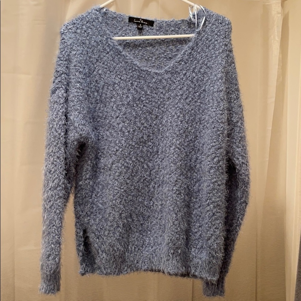 Blue Fuzzy Sweater